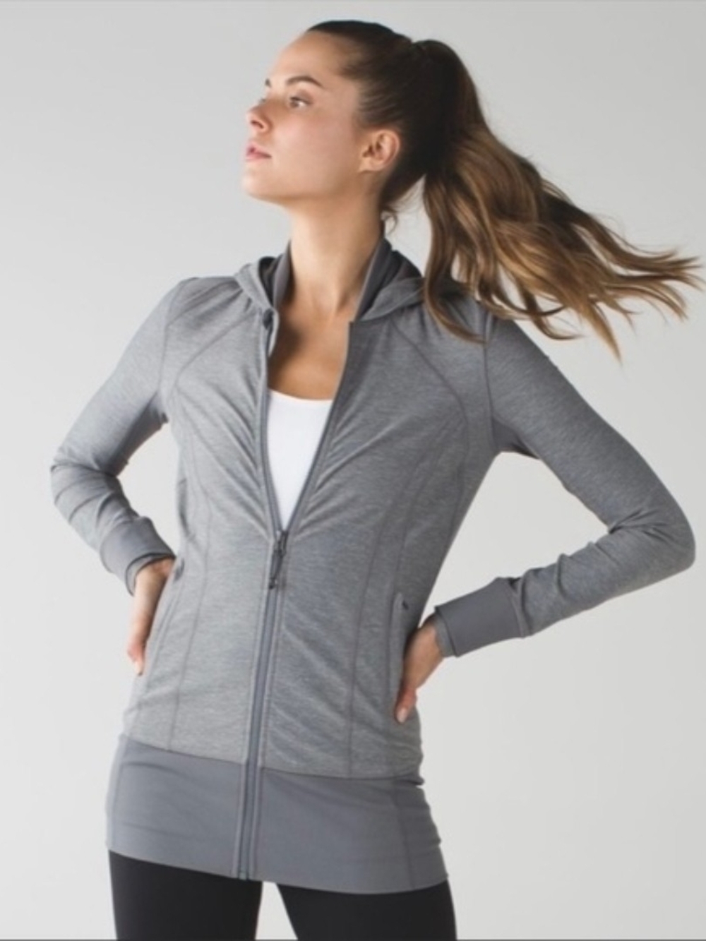 Lululemon Daily Practice Yoga Jacket - Grey $118 Retail